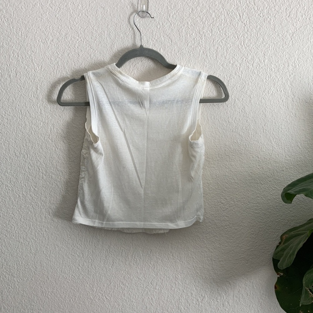 Embroidered Crop Tank - Picture 2 of 3